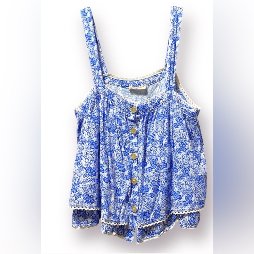 Altered State Floral Cropped Tank, Sz M